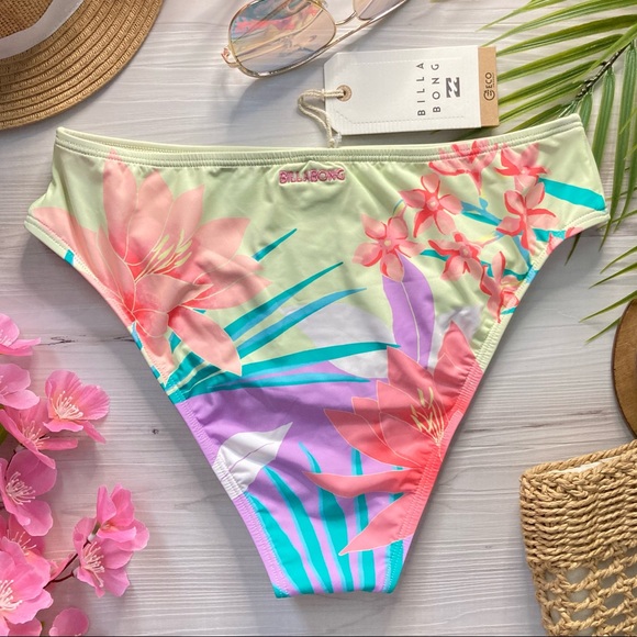 Billabong 🌸 Lost in Daydreams Floral Tropical Maui Bikini Bottom - Picture 8 of 13